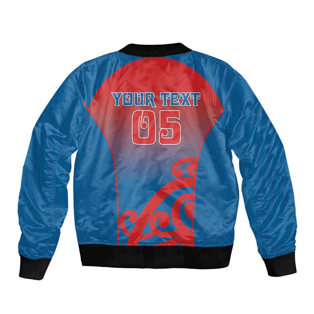 Custom St Joseph's Maori Girls' College Sleeve Zip Bomber Jacket Maori Koru Pattern LT05 - Polynesian Pride