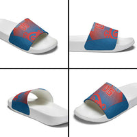 Custom St Joseph's Maori Girls' College Slide Sandals Maori Koru Pattern LT05 - Polynesian Pride