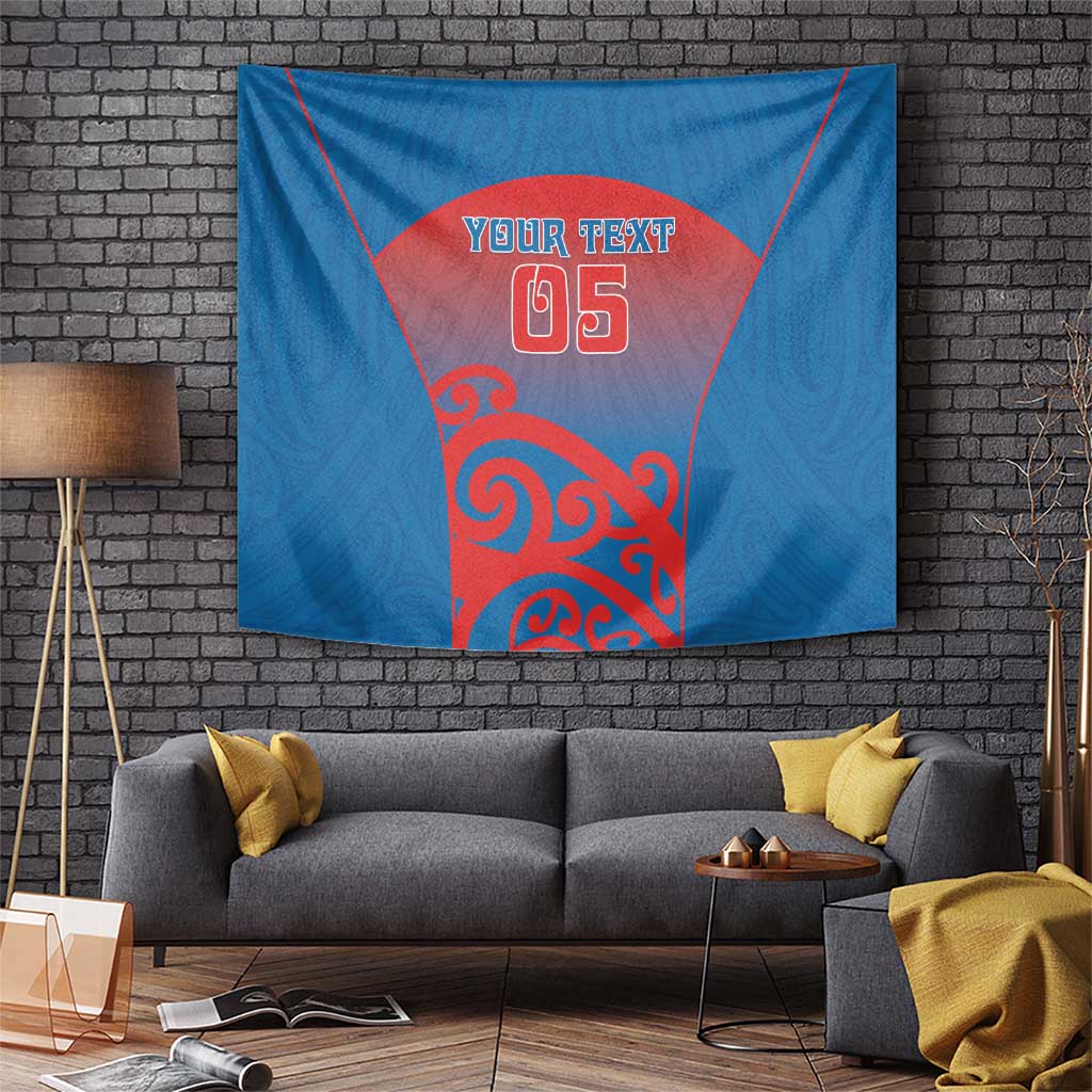 Custom St Joseph's Maori Girls' College Tapestry Maori Koru Pattern LT05 Blue - Polynesian Pride