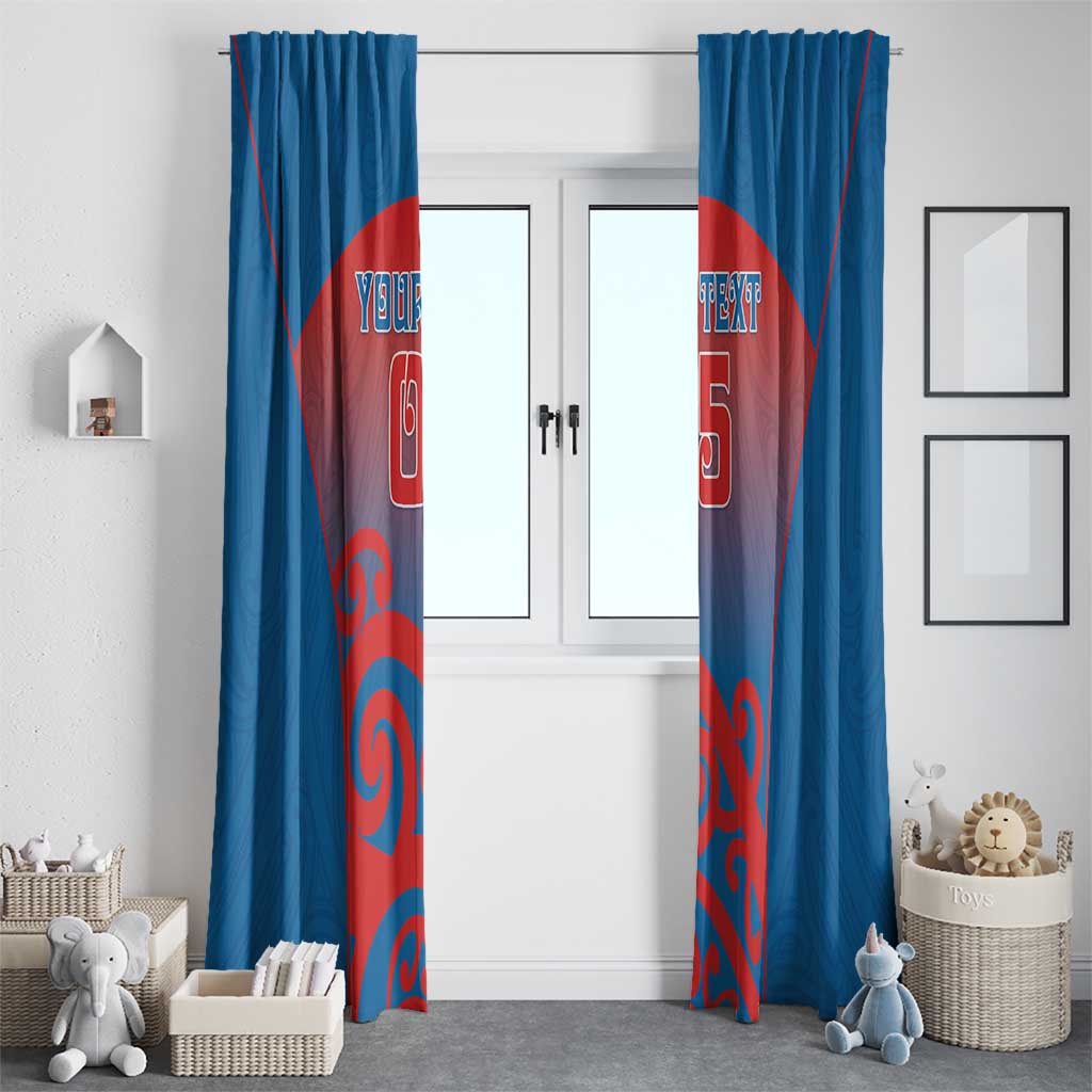 Custom St Joseph's Maori Girls' College Window Curtain Maori Koru Pattern LT05 - Polynesian Pride