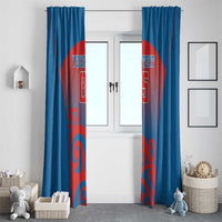 Custom St Joseph's Maori Girls' College Window Curtain Maori Koru Pattern LT05 - Polynesian Pride