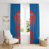 Custom St Joseph's Maori Girls' College Window Curtain Maori Koru Pattern LT05 - Polynesian Pride