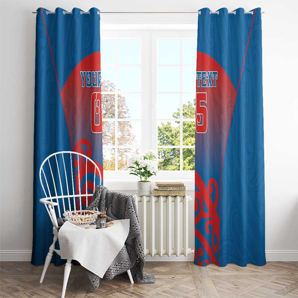 Custom St Joseph's Maori Girls' College Window Curtain Maori Koru Pattern LT05 - Polynesian Pride