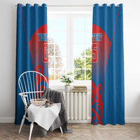 Custom St Joseph's Maori Girls' College Window Curtain Maori Koru Pattern LT05 - Polynesian Pride