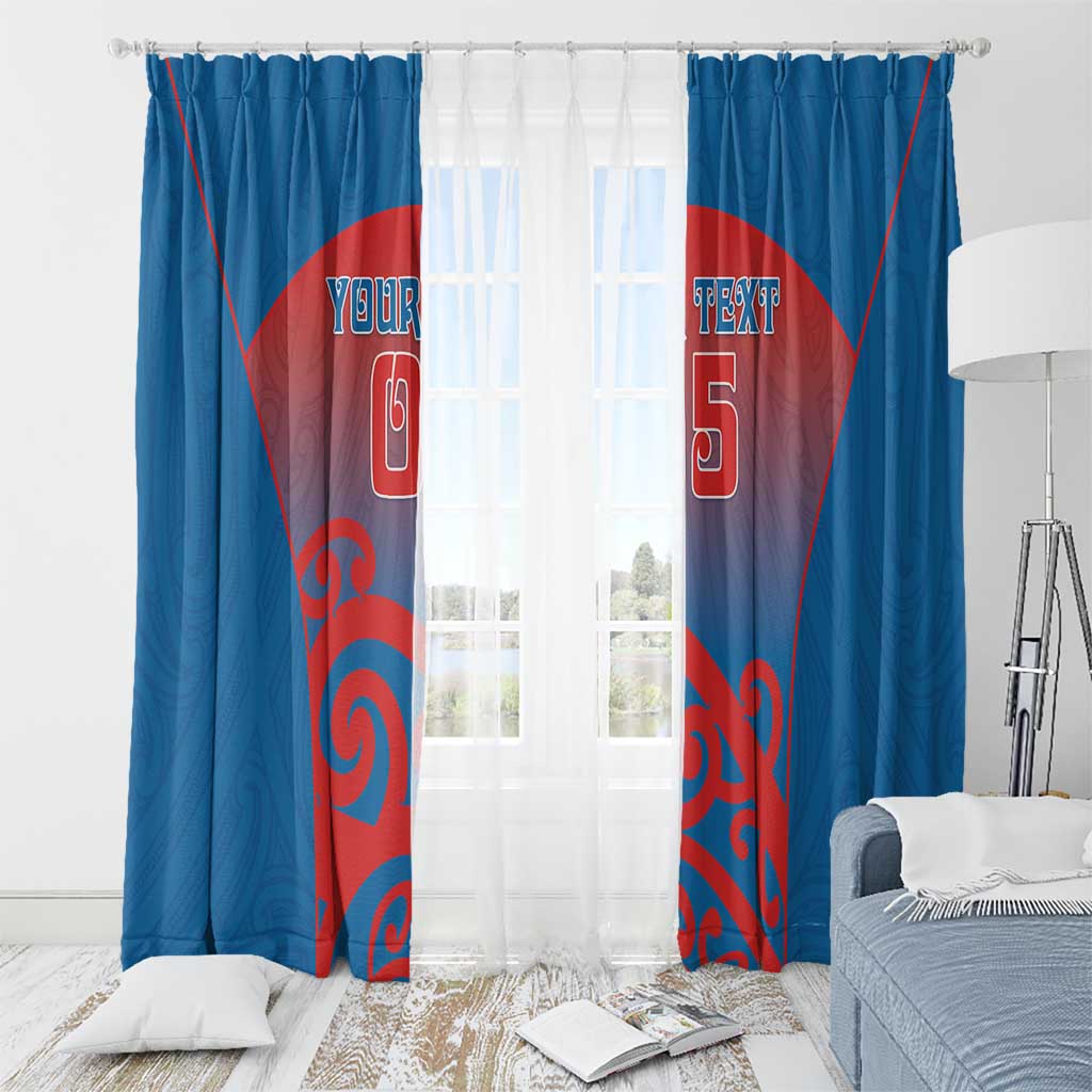 Custom St Joseph's Maori Girls' College Window Curtain Maori Koru Pattern LT05 - Polynesian Pride