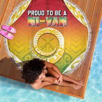 Vanuatu Beach Blanket Proud To Be A Ni-Van With Tribal Pattern LT05 - Polynesian Pride