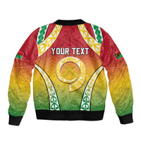 Personalised Vanuatu Bomber Jacket Proud To Be A Ni-Van With Tribal Pattern LT05 - Polynesian Pride