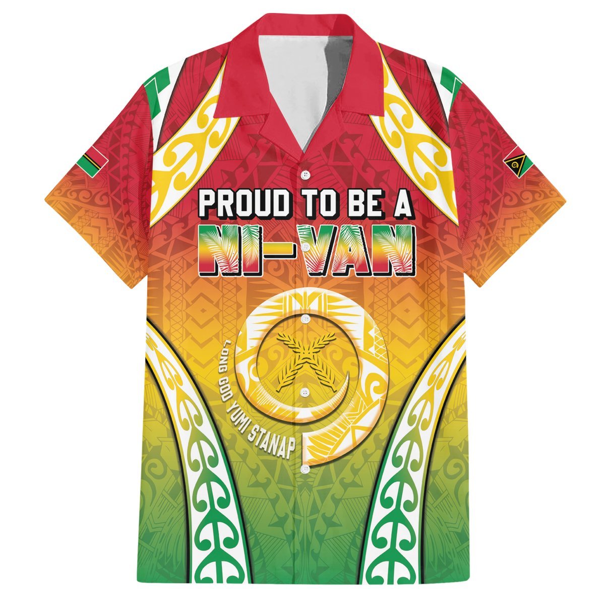 Personalised Vanuatu Hawaiian Shirt Proud To Be A Ni-Van With Tribal Pattern LT05 Reggae - Polynesian Pride