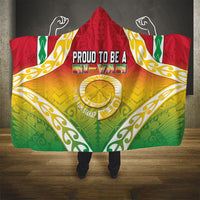 Vanuatu Hooded Blanket Proud To Be A Ni-Van With Tribal Pattern LT05 One Size Reggae - Polynesian Pride