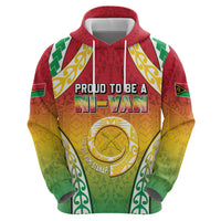 Personalised Vanuatu Hoodie Proud To Be A Ni-Van With Tribal Pattern LT05 - Polynesian Pride