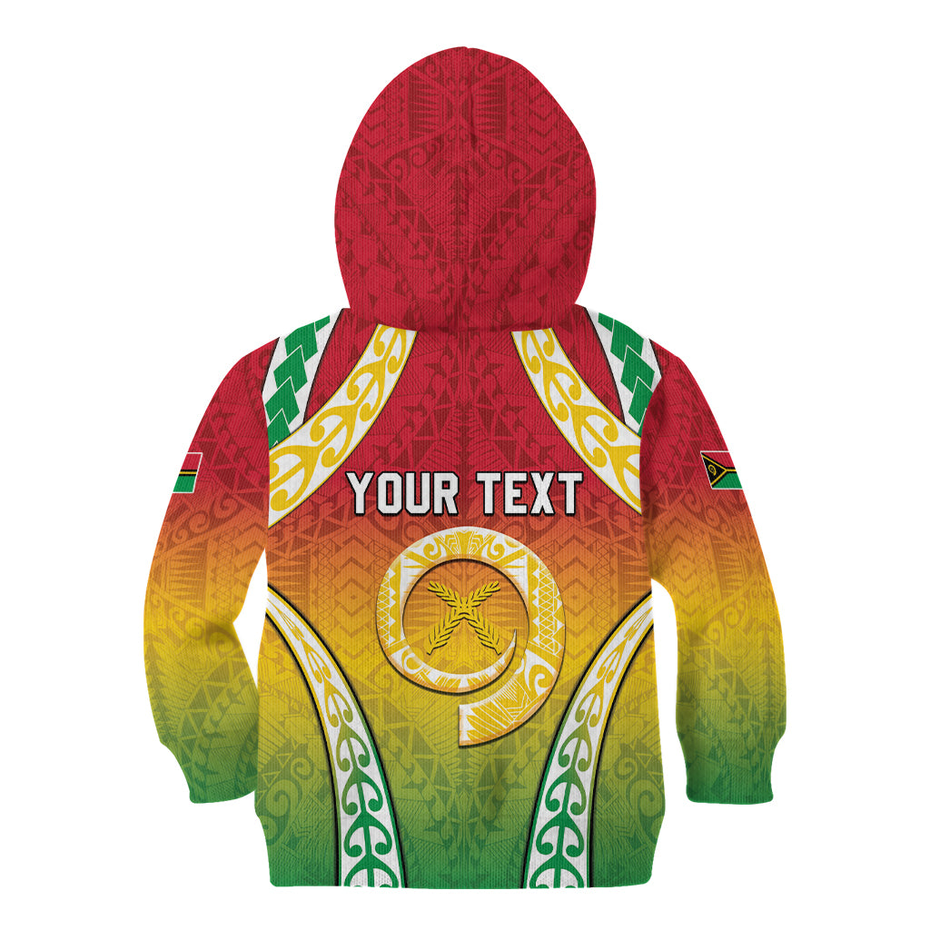 Personalised Vanuatu Kid Hoodie Proud To Be A Ni-Van With Tribal Pattern LT05 - Polynesian Pride