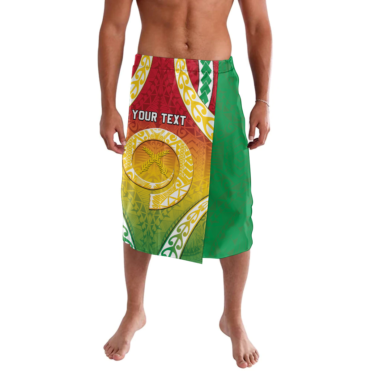 Personalised Vanuatu Lavalava Proud To Be A Ni-Van With Tribal Pattern LT05 Reggae - Polynesian Pride