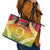 Vanuatu Leather Tote Bag Proud To Be A Ni-Van With Tribal Pattern