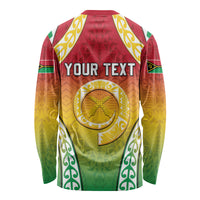 Personalised Vanuatu Long Sleeve Shirt Proud To Be A Ni-Van With Tribal Pattern LT05 - Polynesian Pride