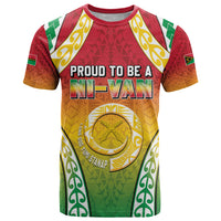 Personalised Vanuatu T Shirt Proud To Be A Ni-Van With Tribal Pattern LT05 Reggae - Polynesian Pride
