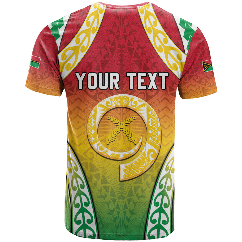 Personalised Vanuatu T Shirt Proud To Be A Ni-Van With Tribal Pattern LT05 - Polynesian Pride