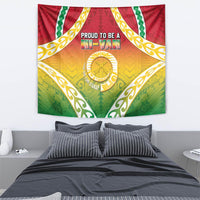 Vanuatu Tapestry Proud To Be A Ni-Van With Tribal Pattern LT05 - Polynesian Pride