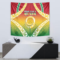 Vanuatu Tapestry Proud To Be A Ni-Van With Tribal Pattern LT05 - Polynesian Pride