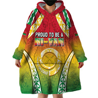Personalised Vanuatu Wearable Blanket Hoodie Proud To Be A Ni-Van With Tribal Pattern LT05 - Polynesian Pride