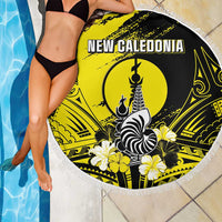 New Caledonia Day Beach Blanket Kanaky Flag Coat Of Arms Polynesian Pattern LT05 - Polynesian Pride