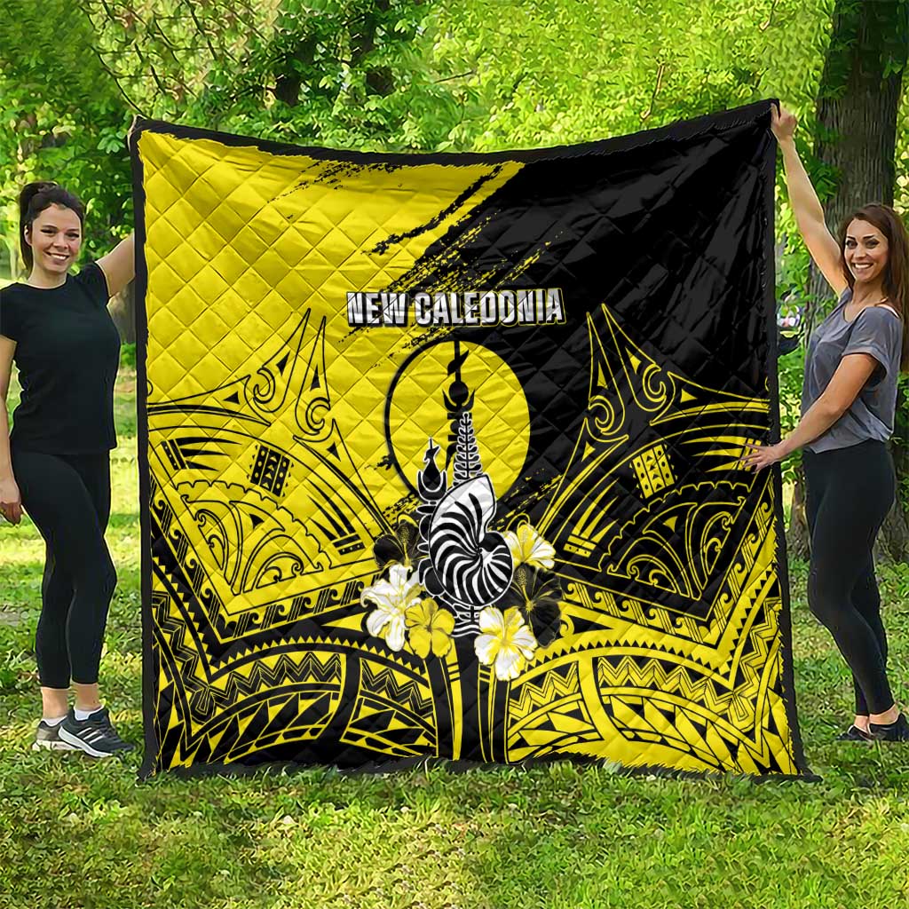 New Caledonia Day Quilt Kanaky Flag Coat Of Arms Polynesian Pattern LT05 - Polynesian Pride
