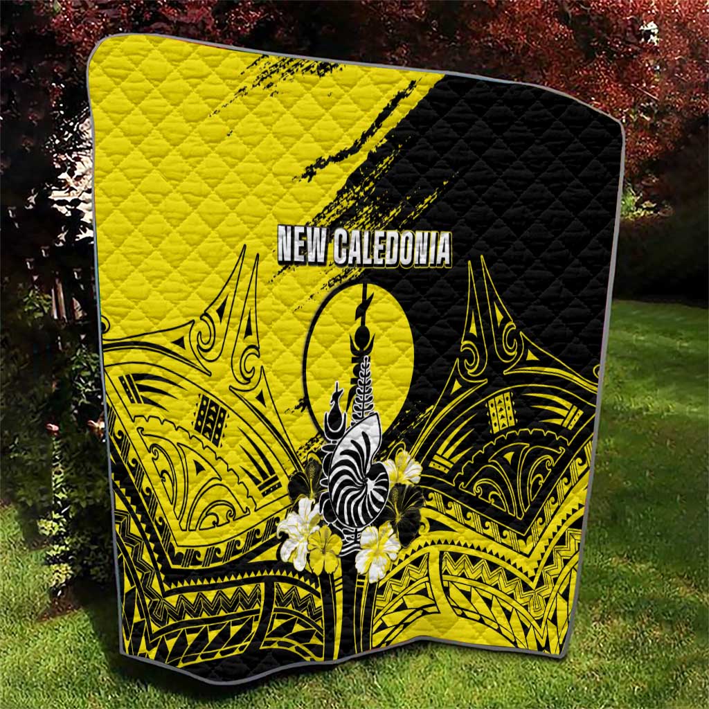 New Caledonia Day Quilt Kanaky Flag Coat Of Arms Polynesian Pattern LT05 - Polynesian Pride