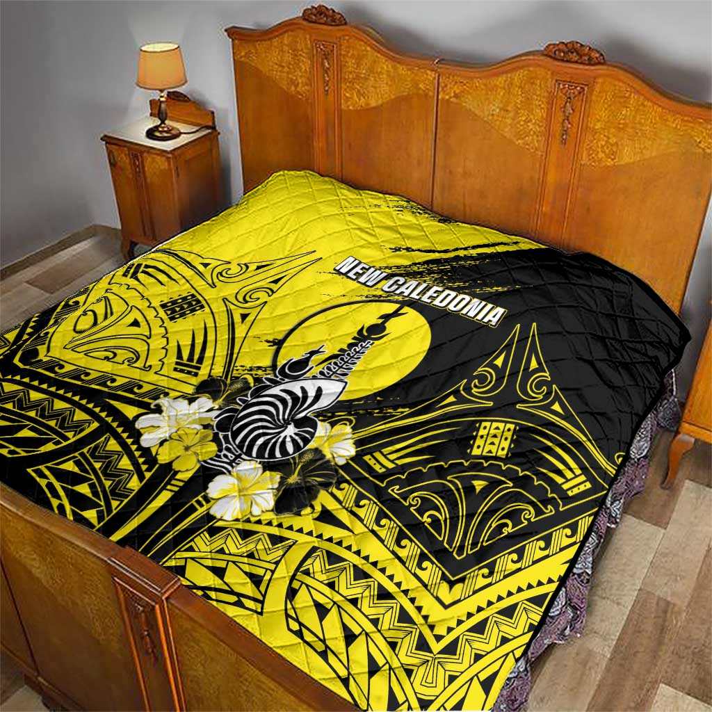 New Caledonia Day Quilt Kanaky Flag Coat Of Arms Polynesian Pattern LT05 - Polynesian Pride