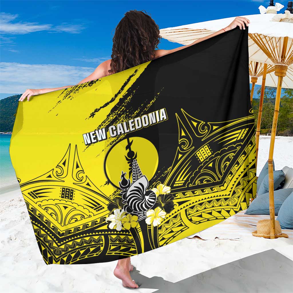 New Caledonia Day Sarong Kanaky Flag Coat Of Arms Polynesian Pattern LT05 One Size 44 x 66 inches Yellow - Polynesian Pride