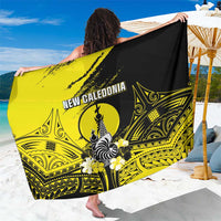 New Caledonia Day Sarong Kanaky Flag Coat Of Arms Polynesian Pattern LT05 One Size 44 x 66 inches Yellow - Polynesian Pride