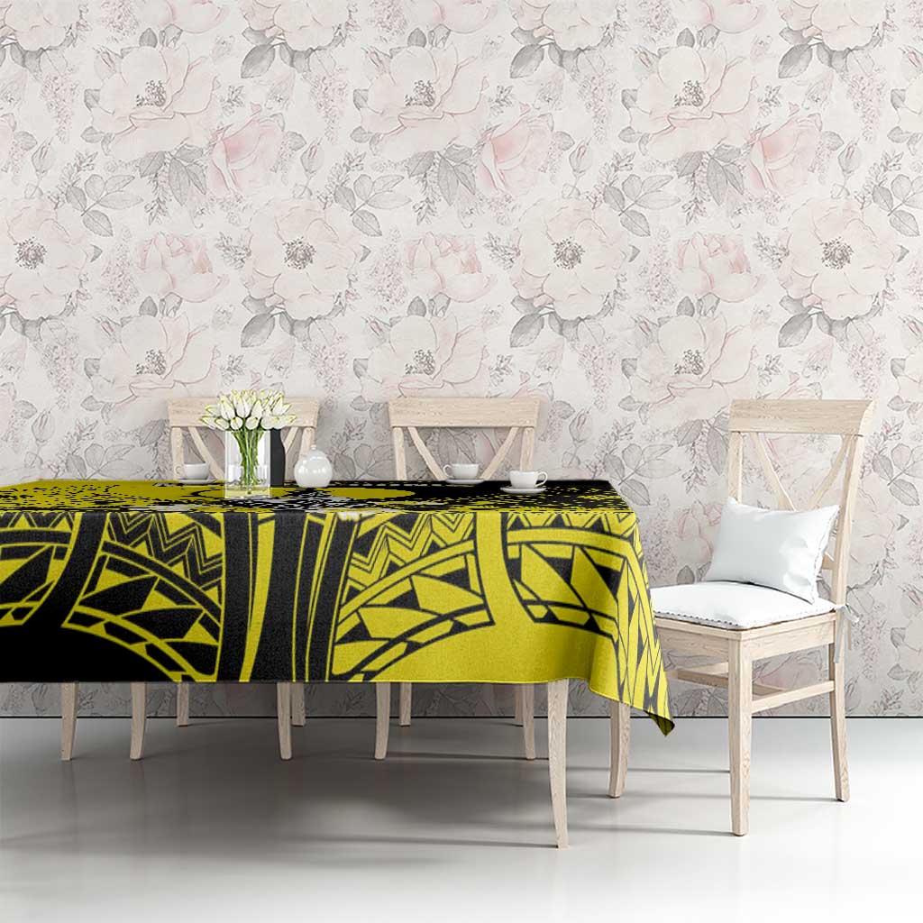 New Caledonia Day Tablecloth Kanaky Flag Coat Of Arms Polynesian Pattern LT05 - Polynesian Pride