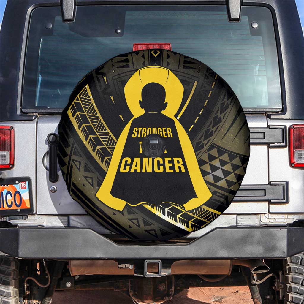 Polynesia Childhood Cancer Awareness Spare Tire Cover You Are Stronger Than Cancer