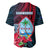 Guam Baseball Jersey Latte Stone Mix Bougainvillea Polynesian Pattern LT05 - Polynesian Pride