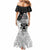 New Zealand Silver Fern Rugby Mermaid Dress World Cup 2023 Go Aotearoa Maori Pattern LT05 - Polynesian Pride