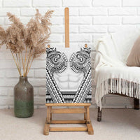 Polynesian Tattoo Inspired Cosplay Costume Canvas Wall Art Tribal Warrior White LT05 - Polynesian Pride