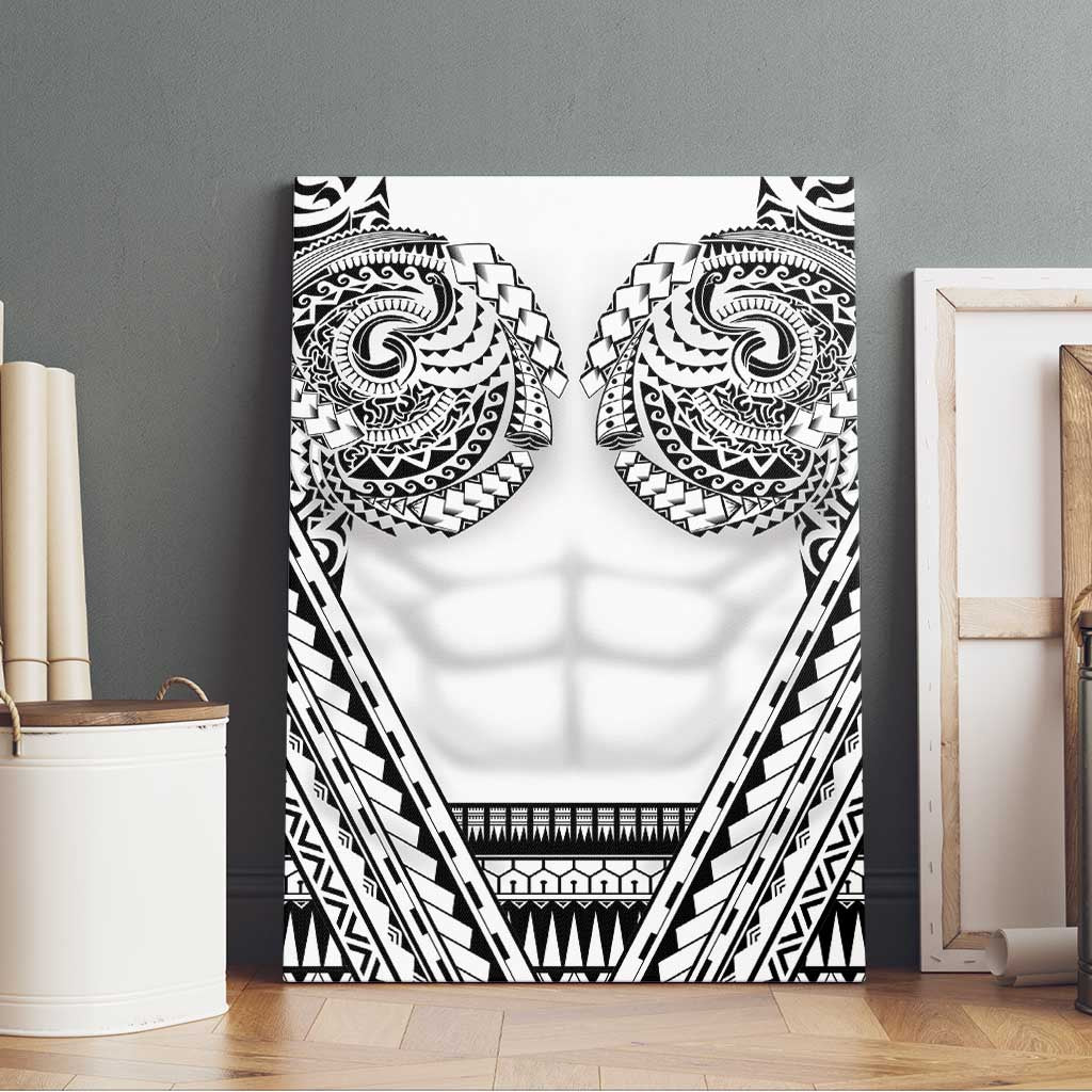 Polynesian Tattoo Inspired Cosplay Costume Canvas Wall Art Tribal Warrior White LT05 - Polynesian Pride