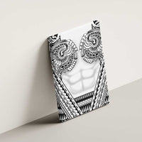 Polynesian Tattoo Inspired Cosplay Costume Canvas Wall Art Tribal Warrior White LT05 - Polynesian Pride