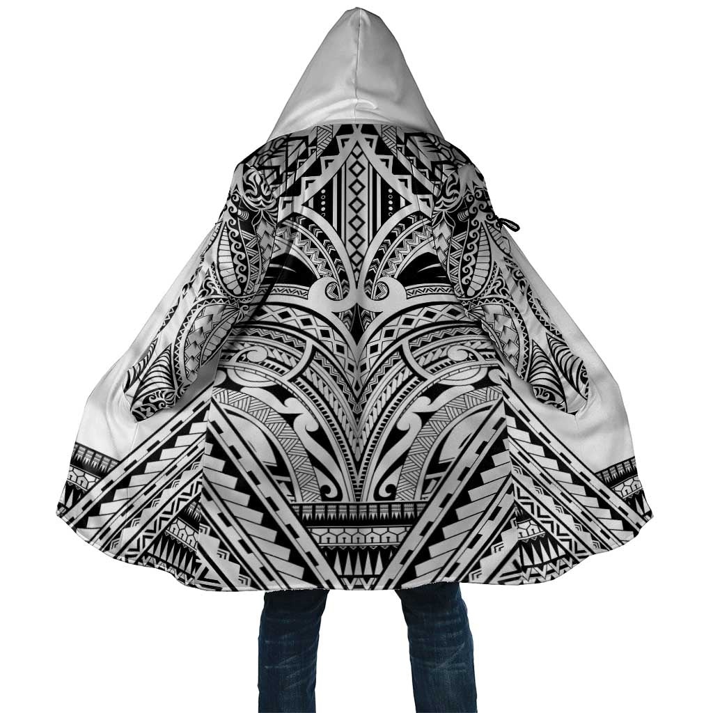 Polynesian Tattoo Inspired Cosplay Costume Cloak Tribal Warrior White LT05 Unisex White - Polynesian Pride