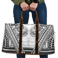 Polynesian Tattoo Inspired Cosplay Costume Travel Bag Tribal Warrior White LT05 White - Polynesian Pride