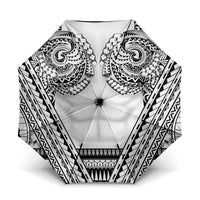 Polynesian Tattoo Inspired Cosplay Costume Umbrella Tribal Warrior White LT05 One Size Folded 11.42 inch Opened Diameter 37.4 inch White - Polynesian Pride
