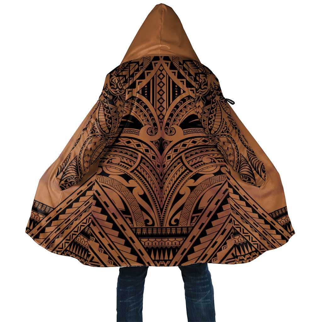 Polynesian Tattoo Inspired Cosplay Costume Cloak Tribal Warrior LT05 Unisex Brown - Polynesian Pride