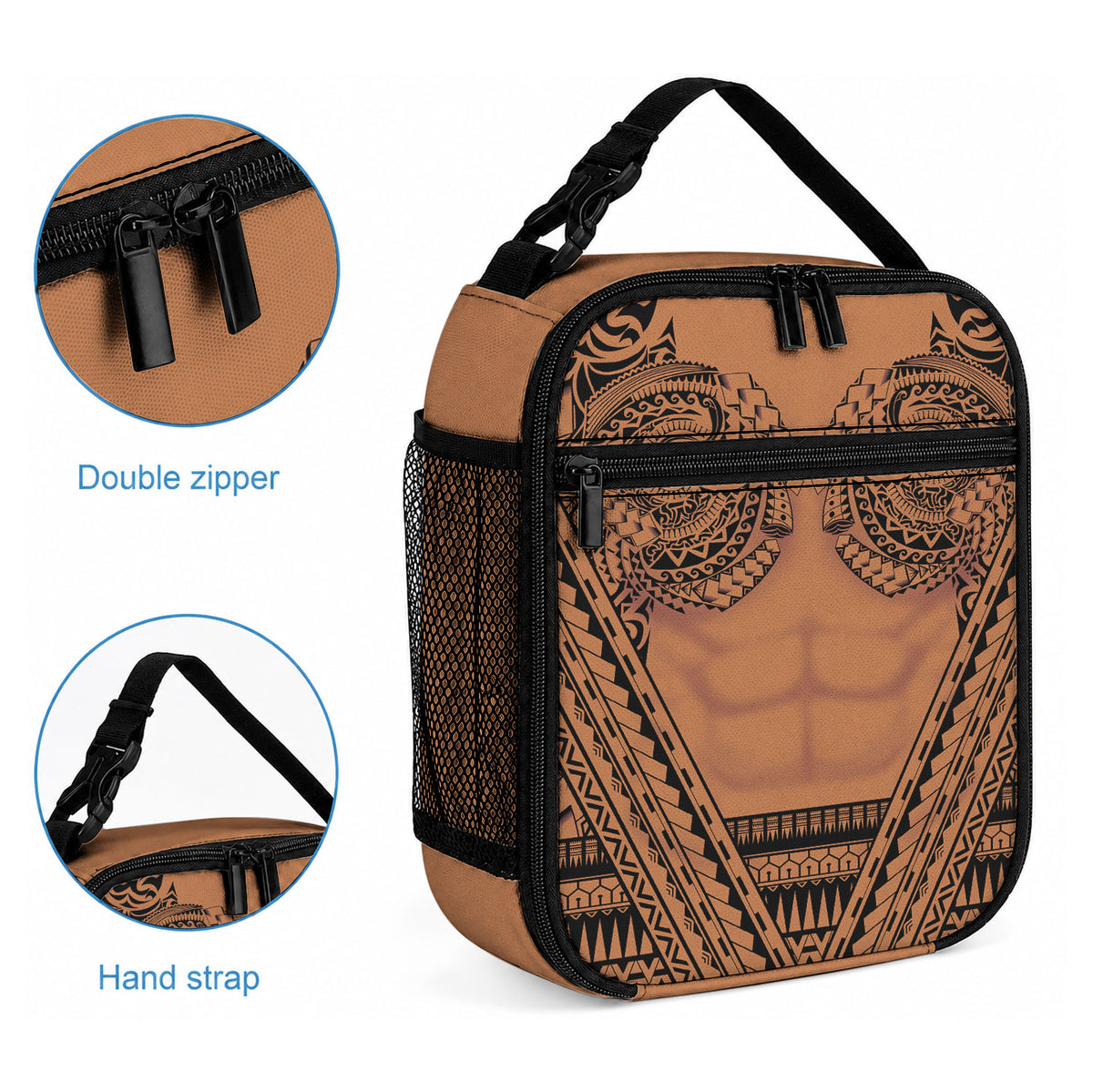Polynesian Tattoo Inspired Cosplay Costume Lunch Bag Tribal Warrior LT05 - Polynesian Pride