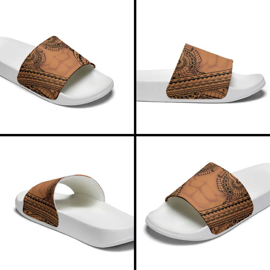 Polynesian Tattoo Inspired Cosplay Costume Slide Sandals Tribal Warrior LT05 - Polynesian Pride