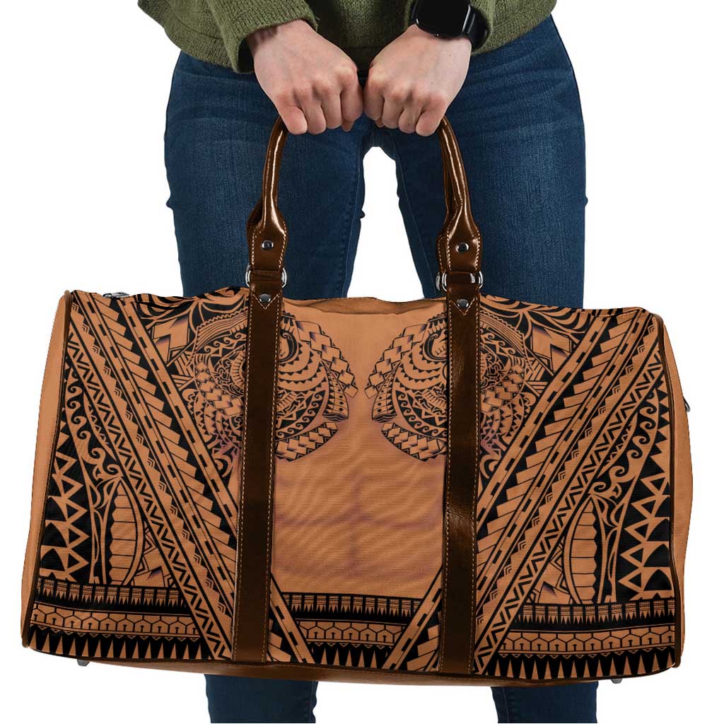 Polynesian Tattoo Inspired Cosplay Costume Travel Bag Tribal Warrior LT05 Brown - Polynesian Pride