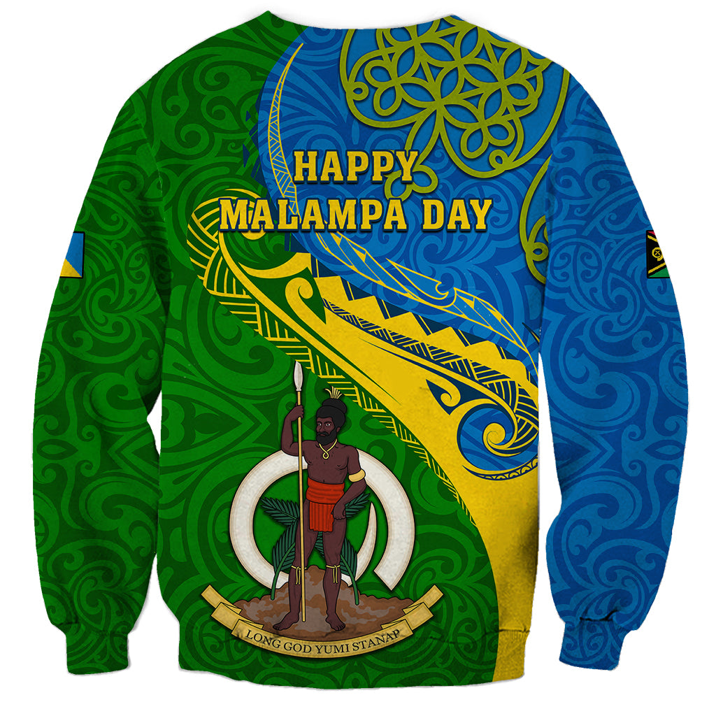 Malampa Day Sweatshirt Sand Drawing Vanuatuan Pattern LT05 - Polynesian Pride