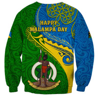 Malampa Day Sweatshirt Sand Drawing Vanuatuan Pattern LT05 - Polynesian Pride