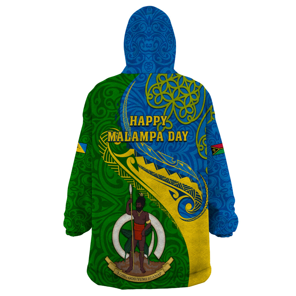 Malampa Day Wearable Blanket Hoodie Sand Drawing Vanuatuan Pattern LT05 - Polynesian Pride