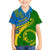 Personalized Malampa Day Family Matching Puletasi Dress and Hawaiian Shirt Sand Drawing Vanuatuan Pattern LT05 Son's Shirt Green - Polynesian Pride