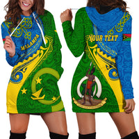 Personalized Malampa Day Hoodie Dress Sand Drawing Vanuatuan Pattern LT05 - Polynesian Pride