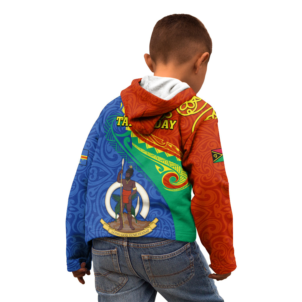 Tafea Day Kid Hoodie Sand Drawing Vanuatuan Pattern LT05 - Polynesian Pride