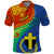 Tafea Day Polo Shirt Sand Drawing Vanuatuan Pattern LT05 Blue - Polynesian Pride